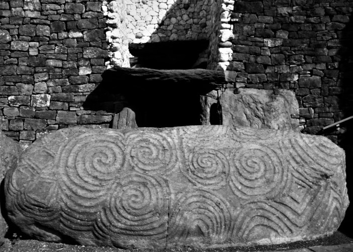 Charla stone, Newgrange, Boyne Valley, Ireland